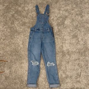 Old navy skinny overalls - distressed - NWOT